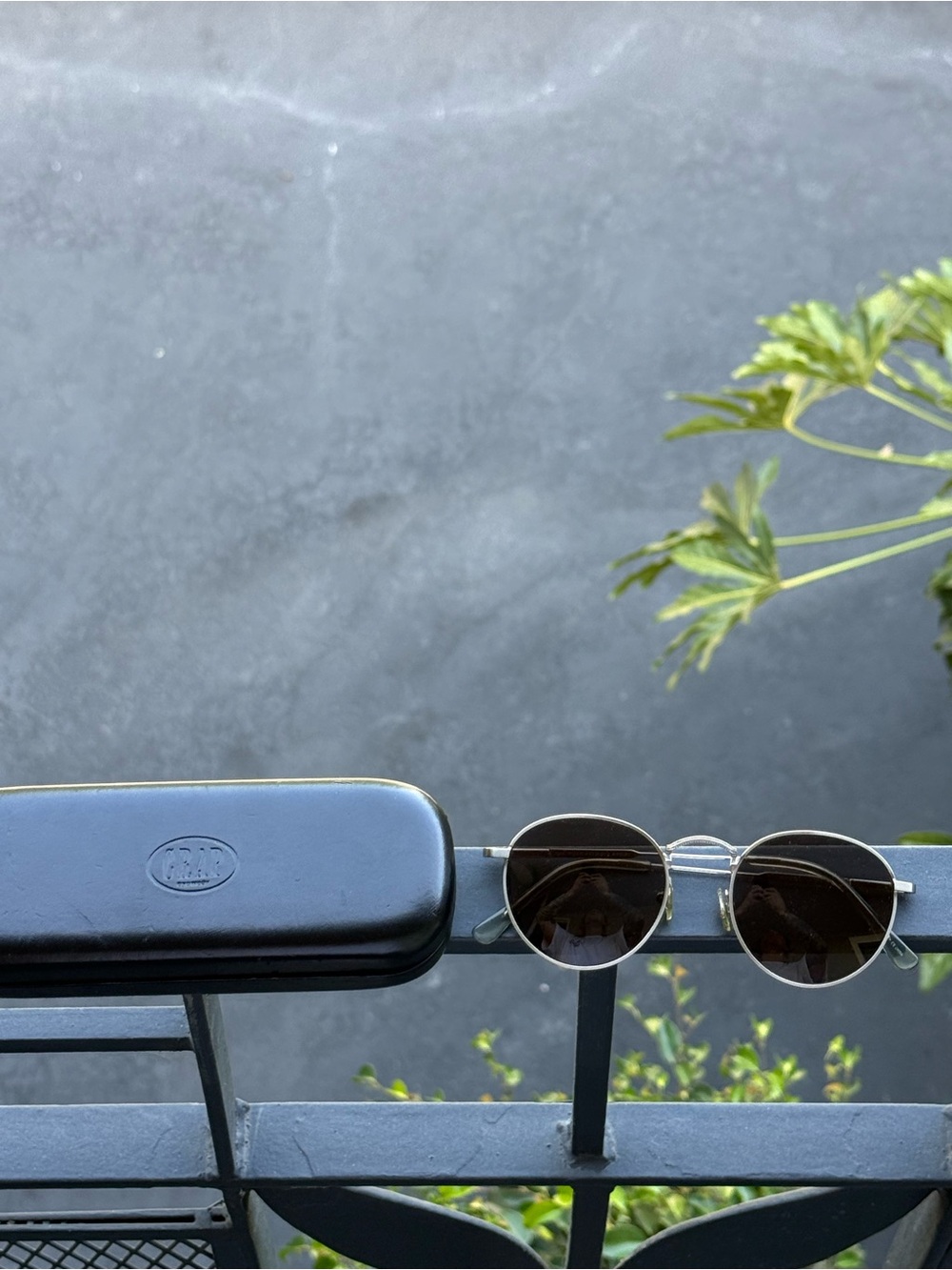 Crap Eyewear Silver/Metallic Round Sunglasses